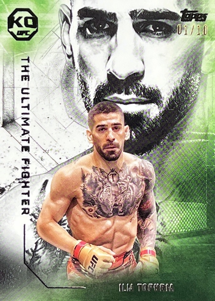 2025 Topps Knockout UFC Black Ilia Topuria #UF-9 /10
