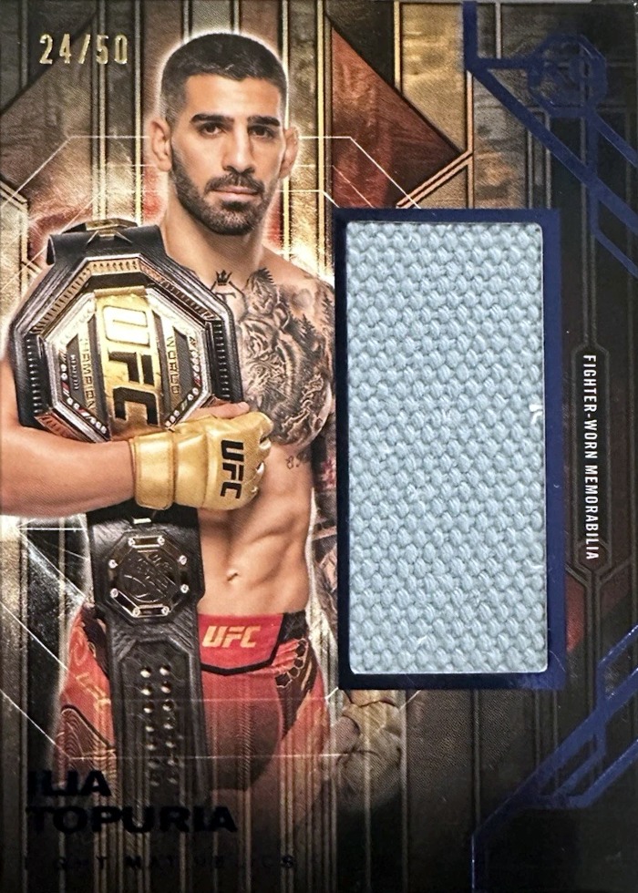2025 Topps Knockout UFC Blue Ilia Topuria #FMR-IT /50