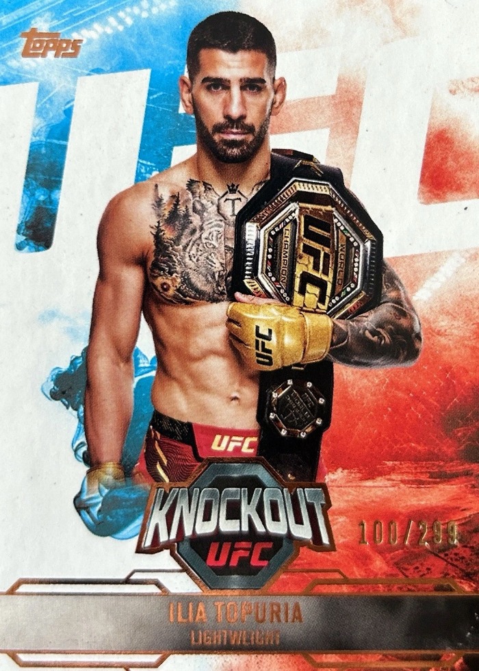 2025 Topps Knockout UFC Bronze Ilia Topuria #69 /299