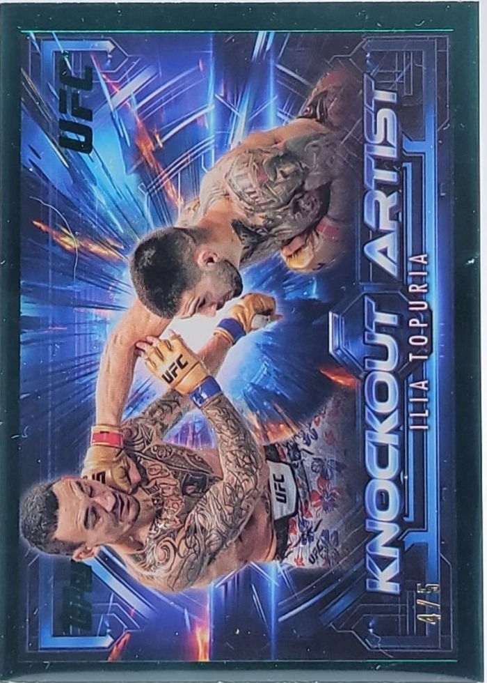 2025 Topps Knockout UFC Emerald Ilia Topuria #KA-21 /5