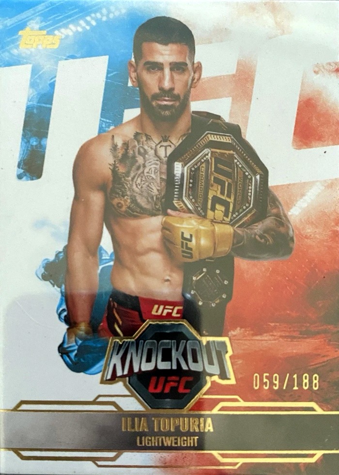 2025 Topps Knockout UFC Gold Ilia Topuria #69 /188