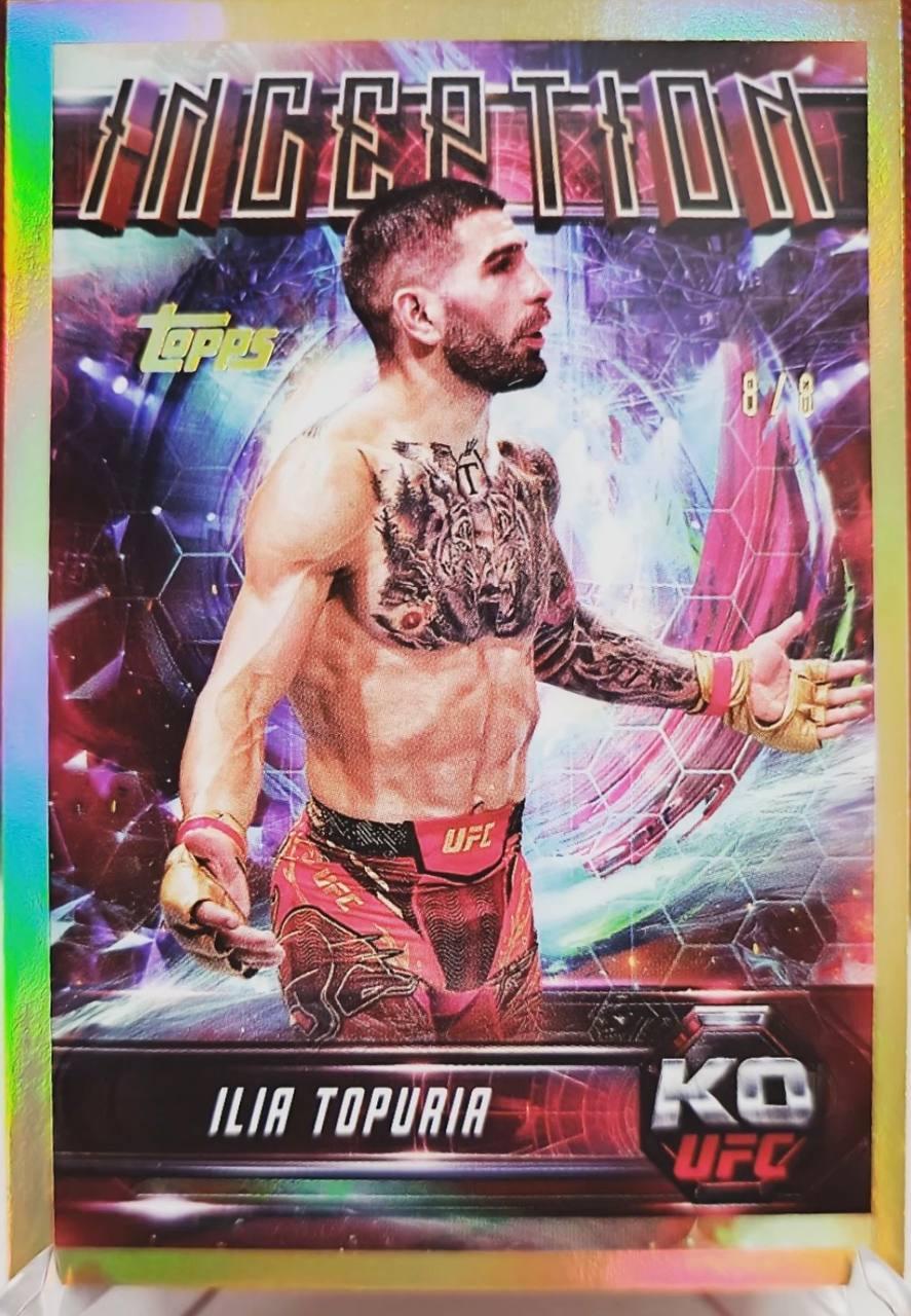 2025 Topps Knockout UFC Gold Ilia Topuria #IN-26 /8
