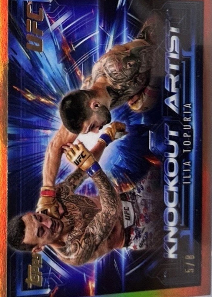 2025 Topps Knockout UFC Gold Ilia Topuria #KA-21 /8