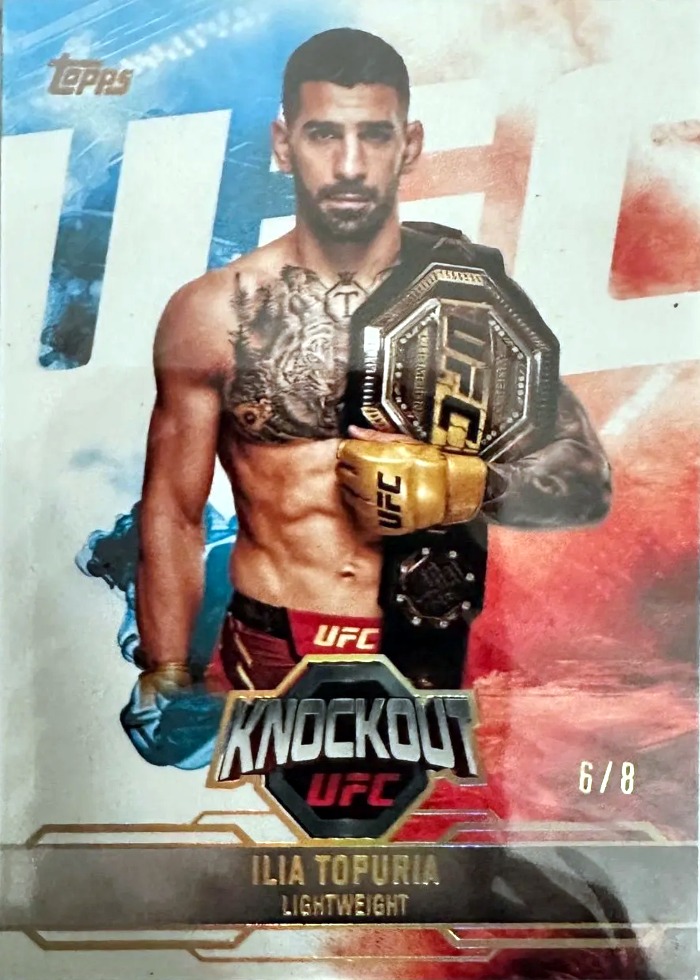 2025 Topps Knockout UFC Holo Gold Ilia Topuria #69 /8