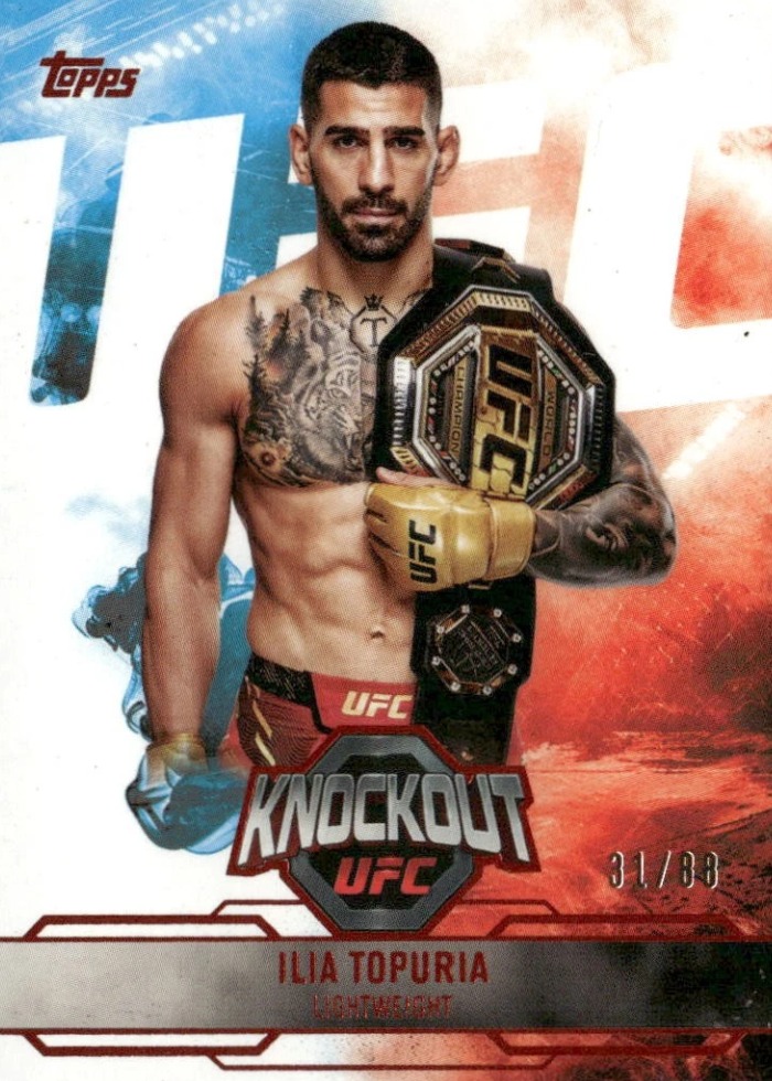 2025 Topps Knockout UFC Orange Ilia Topuria #69 /88