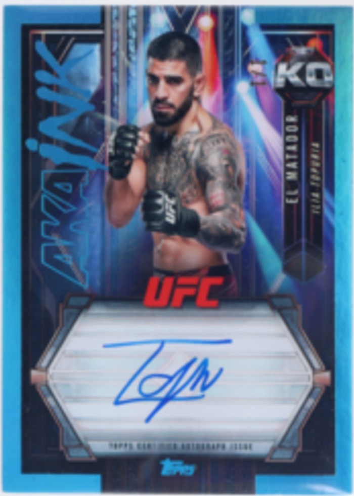 2025 Topps Knockout UFC Platinum Ilia Topuria #AKA-IT /1