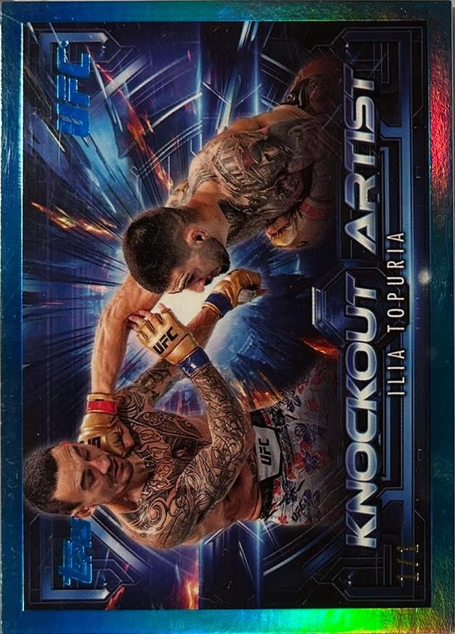 2025 Topps Knockout UFC Platinum Ilia Topuria #KA-21 /1