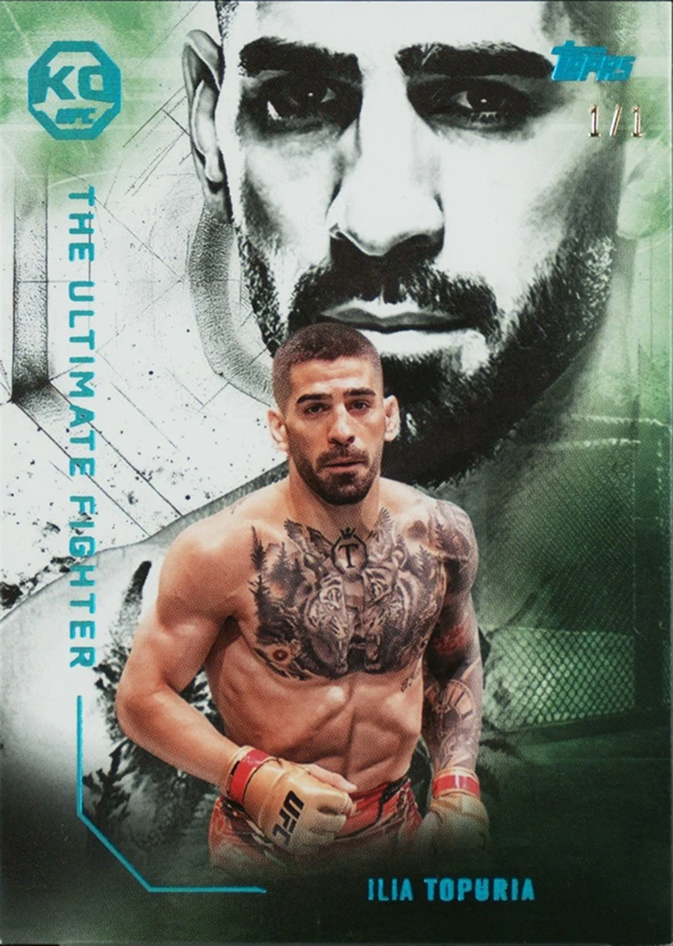 2025 Topps Knockout UFC Platinum Ilia Topuria #UF-9 /1