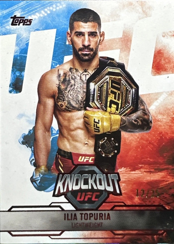 2025 Topps Knockout UFC Red Ilia Topuria #69 /25