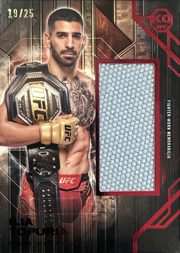 2025 Topps Knockout UFC Red Ilia Topuria #FMR-IT /25