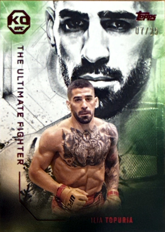 2025 Topps Knockout UFC Red Ilia Topuria #UF-9 /25