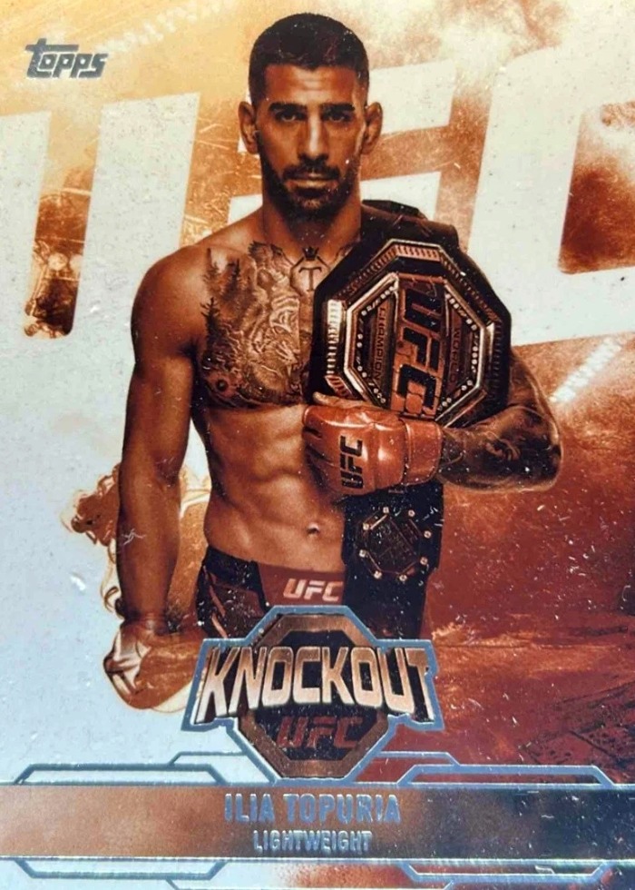 2025 Topps Knockout UFC Sepia Ilia Topuria #69