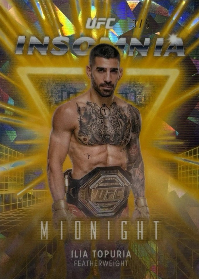 2025 Topps Midnight UFC Daybreak Ilia Topuria #IN-24 /5