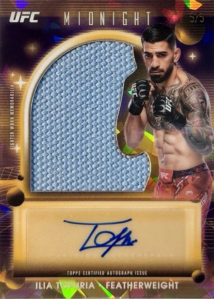 2025 Topps Midnight UFC Daybreak Ilia Topuria #VRA-IT /5