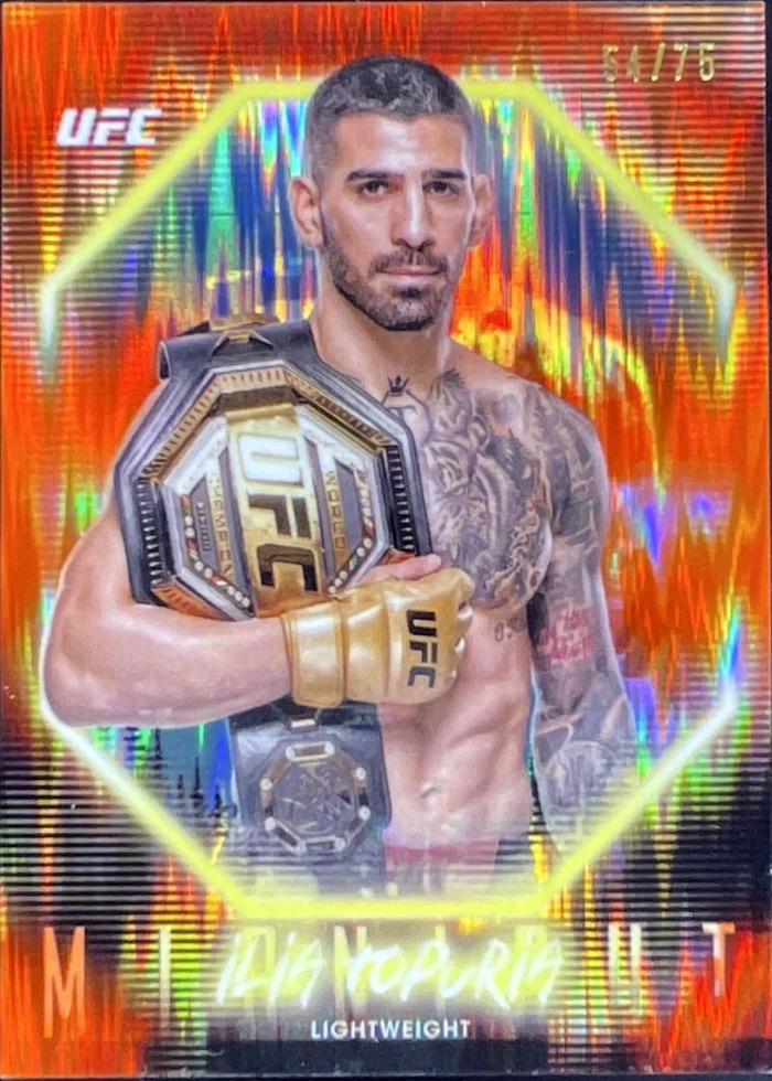 2025 Topps Midnight UFC Dusk Ilia Topuria #11 /75