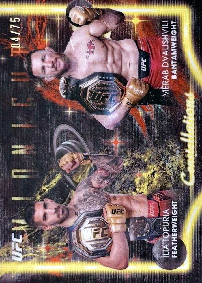 2025 Topps Midnight UFC Dusk Ilia Topuria #CS-7 /75