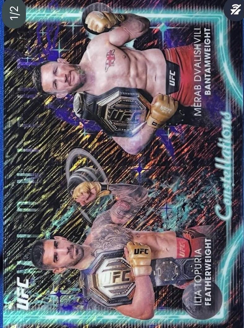 2025 Topps Midnight UFC Midnight Ilia Topuria #CS-7 /12