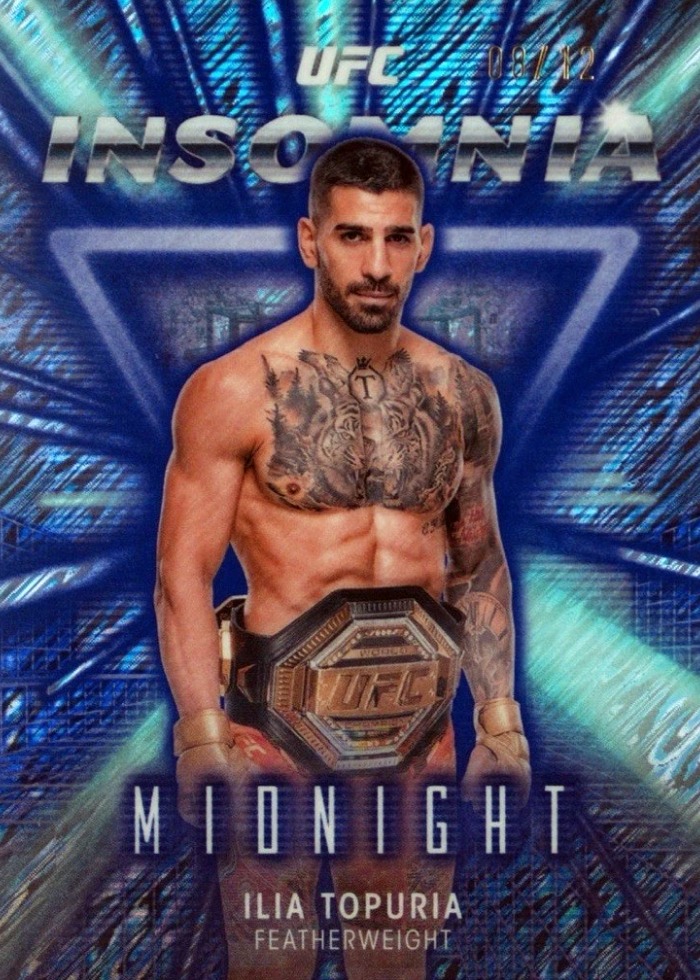 2025 Topps Midnight UFC Midnight Ilia Topuria #IN-24 /12