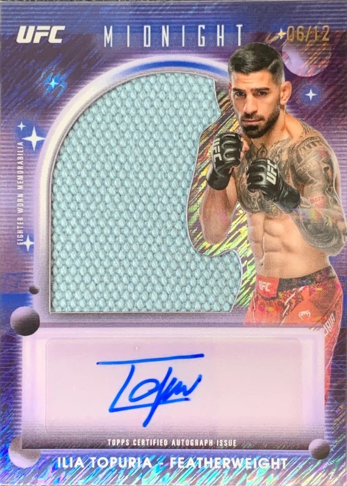 2025 Topps Midnight UFC Midnight Ilia Topuria #VRA-IT /12