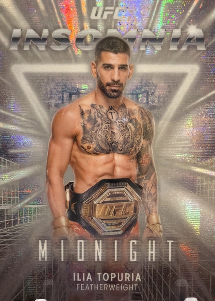 2025 Topps Midnight UFC Moon Beam Ilia Topuria #IN-24