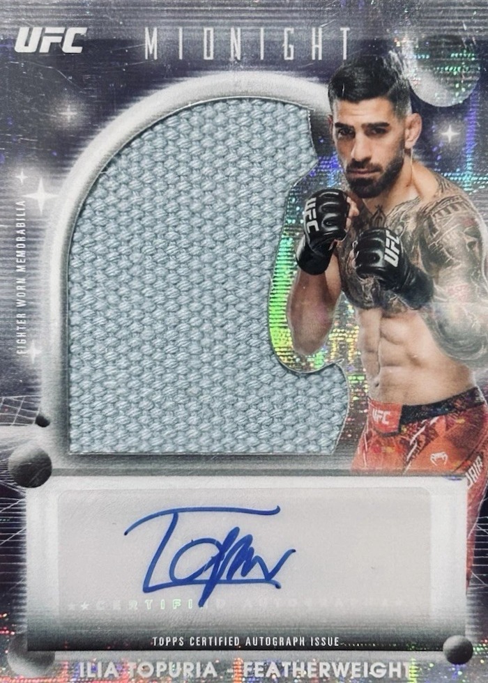 2025 Topps Midnight UFC Moon Beam Ilia Topuria #VRA-IT SSP