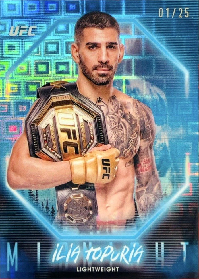 2025 Topps Midnight UFC Moonrise Ilia Topuria #11 /25