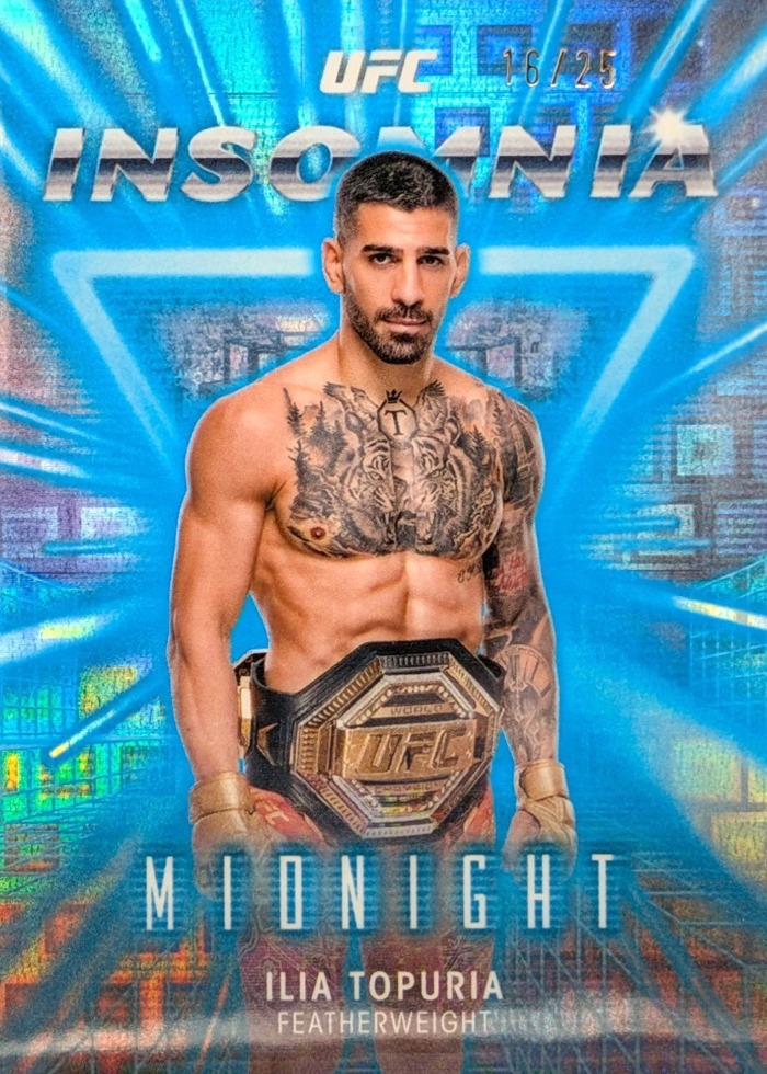 2025 Topps Midnight UFC Moonrise Ilia Topuria #IN-24 /25