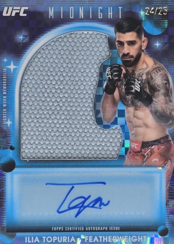 2025 Topps Midnight UFC Moonrise Ilia Topuria #VRA-IT /25