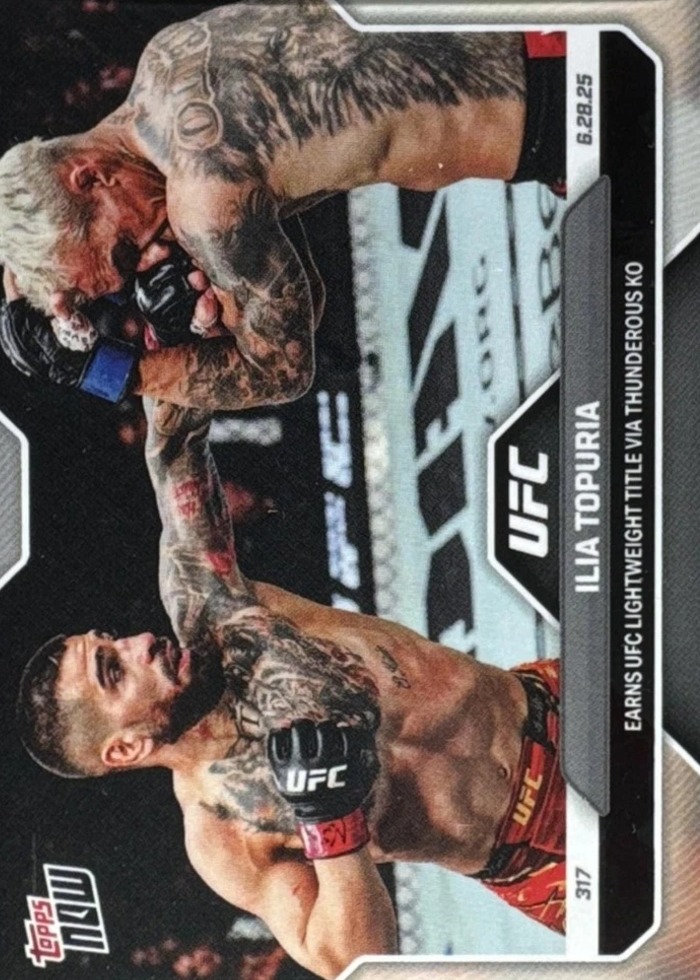2025 UFC Topps NOW Base Ilia Topuria #18