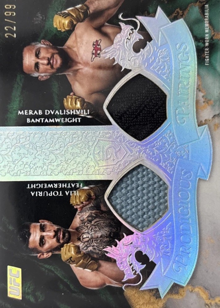 2025 Topps Royalty UFC Base (w/ Merab) Ilia Topuria #PRP-TD /99