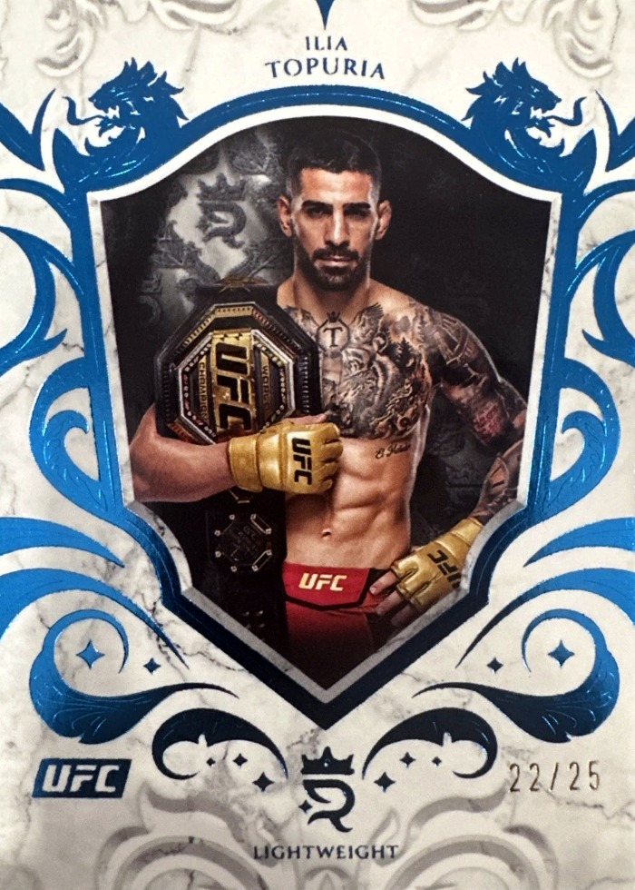2025 Topps Royalty UFC Blue Ilia Topuria #97 /25