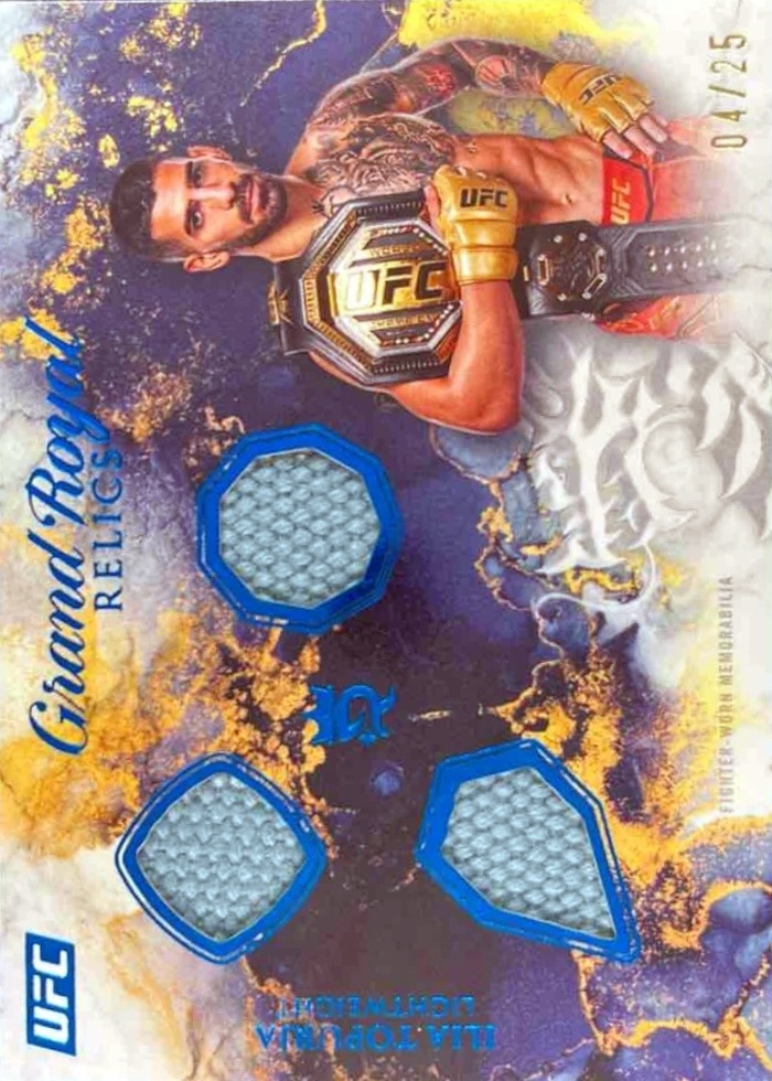 2025 Topps Royalty UFC Blue Ilia Topuria #GR-IT /25