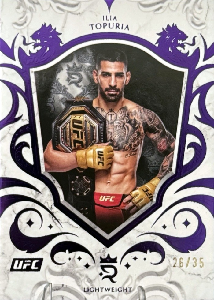 2025 Topps Royalty UFC Purple Ilia Topuria #97 /35