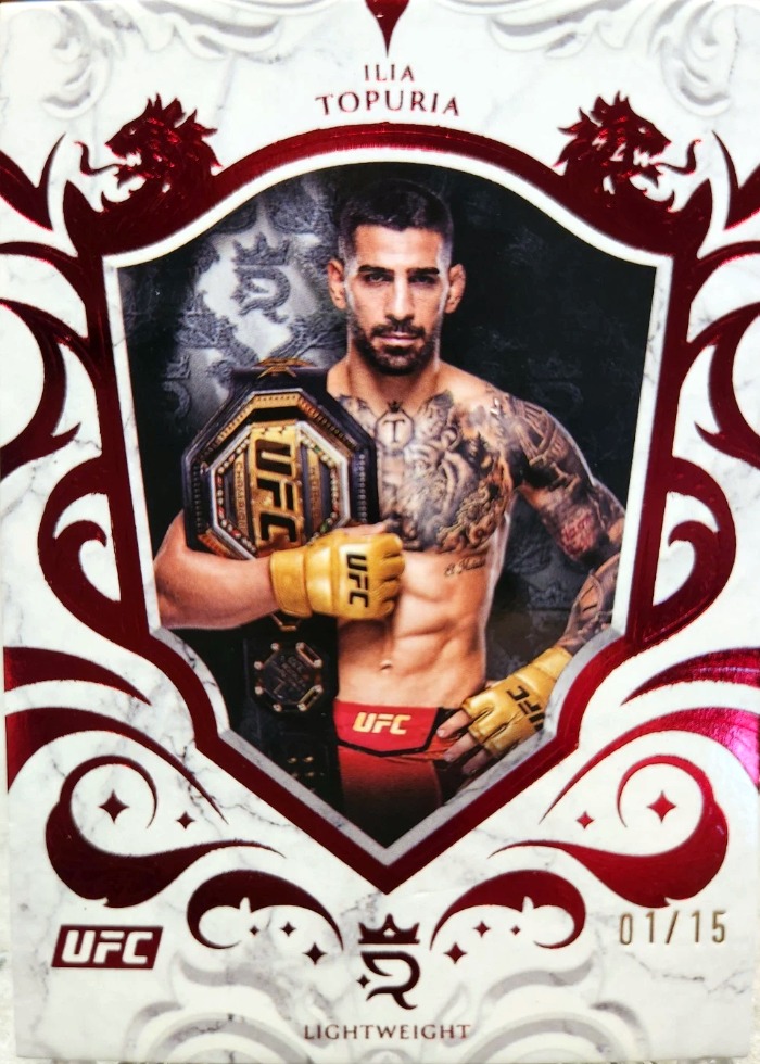 2025 Topps Royalty UFC Red Ilia Topuria #97 /15
