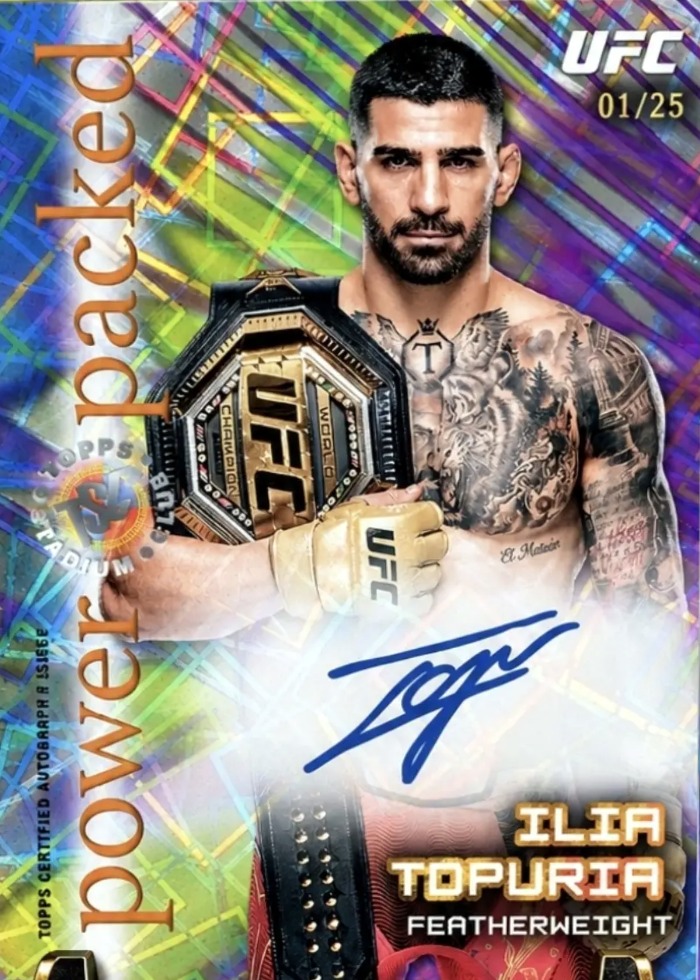 2025 Topps Stadium Club UFC Autograph Ilia Topuria #PPA-IT /25