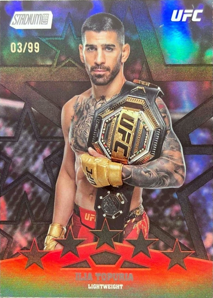 2025 Topps Stadium Club UFC Black Ilia Topuria #SF-13 /99