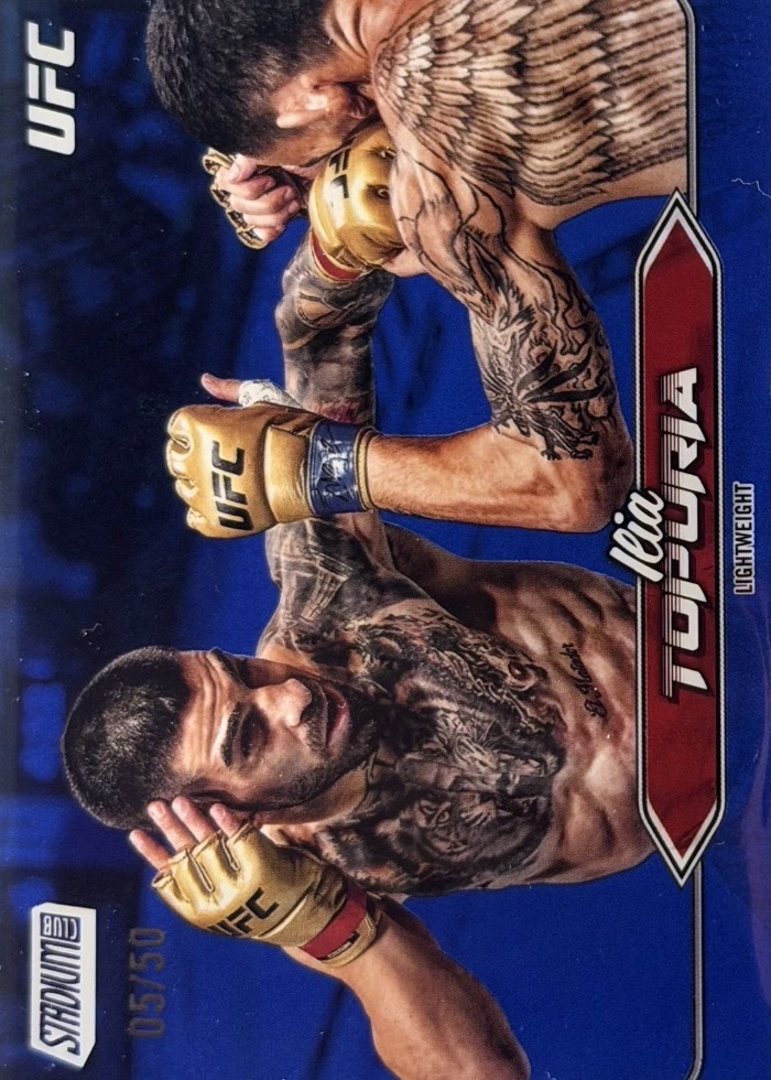 2025 Topps Stadium Club UFC Blue Foil Ilia Topuria #23 /50
