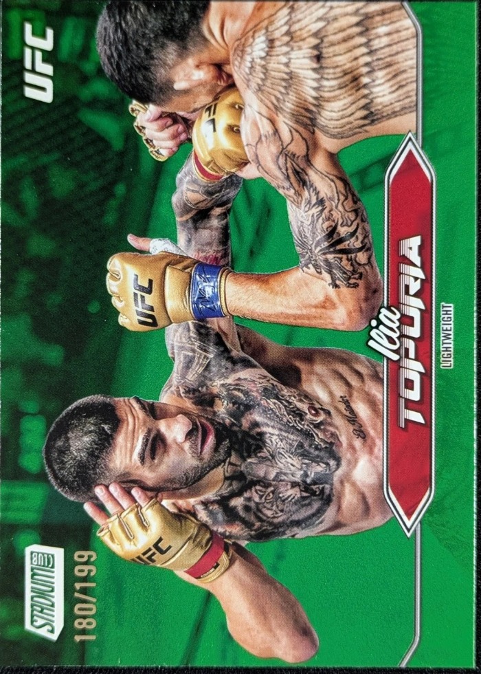2025 Topps Stadium Club UFC Green Foil Ilia Topuria #23 /199