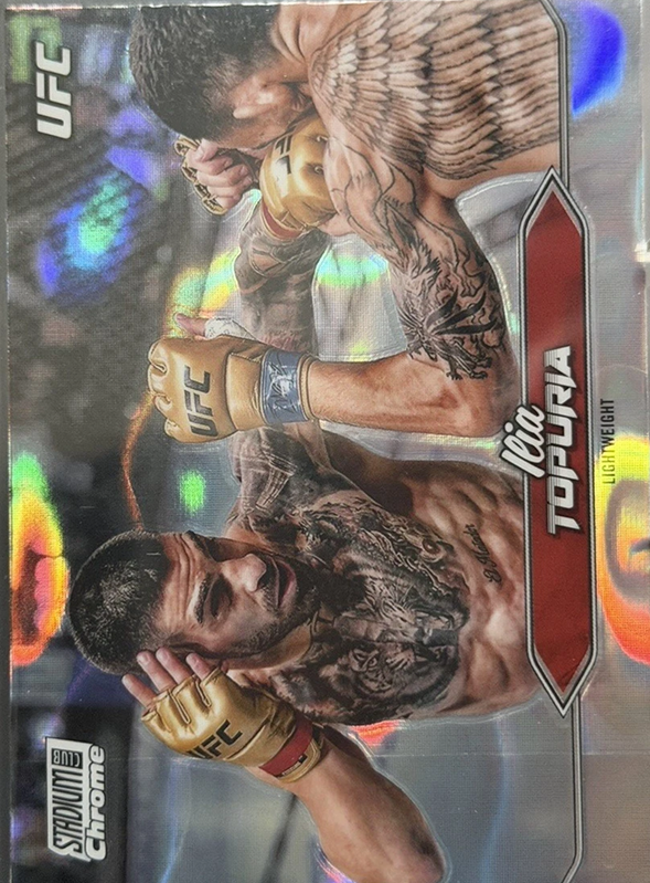 2025 Topps Stadium Club UFC Lava Refractor Ilia Topuria #C-23