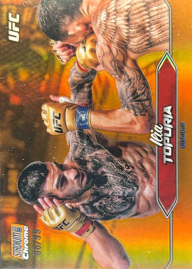 2025 Topps Stadium Club UFC Orange Refractor Ilia Topuria #C-23 /99