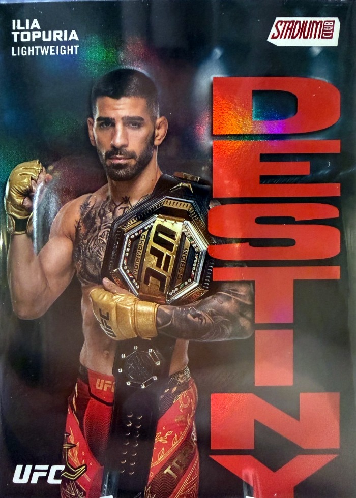 2025 Topps Stadium Club UFC Red Ilia Topuria #DD-6