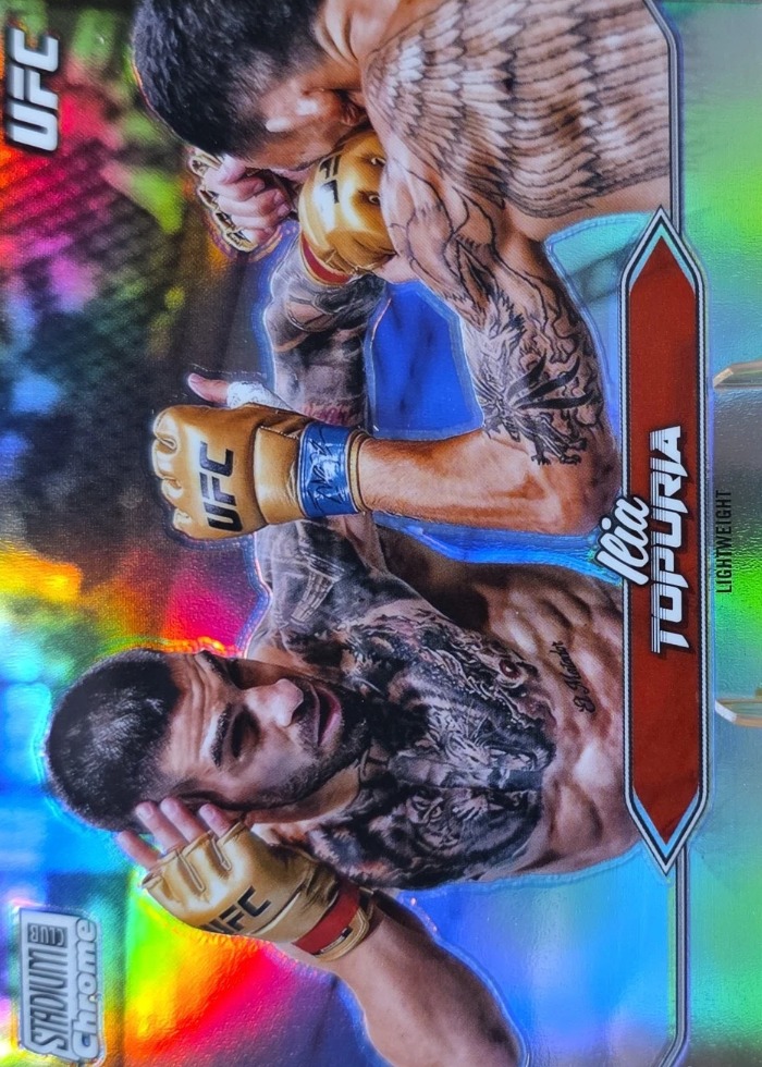 2025 Topps Stadium Club UFC Refractor Ilia Topuria #C-23