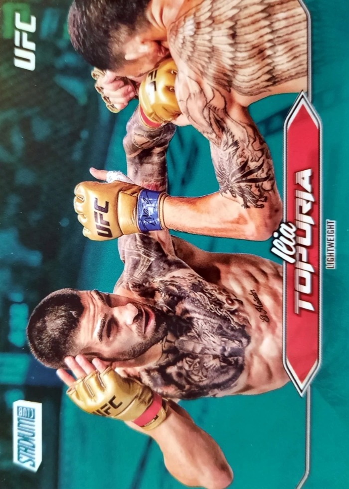 2025 Topps Stadium Club UFC Teal Foil Ilia Topuria #23