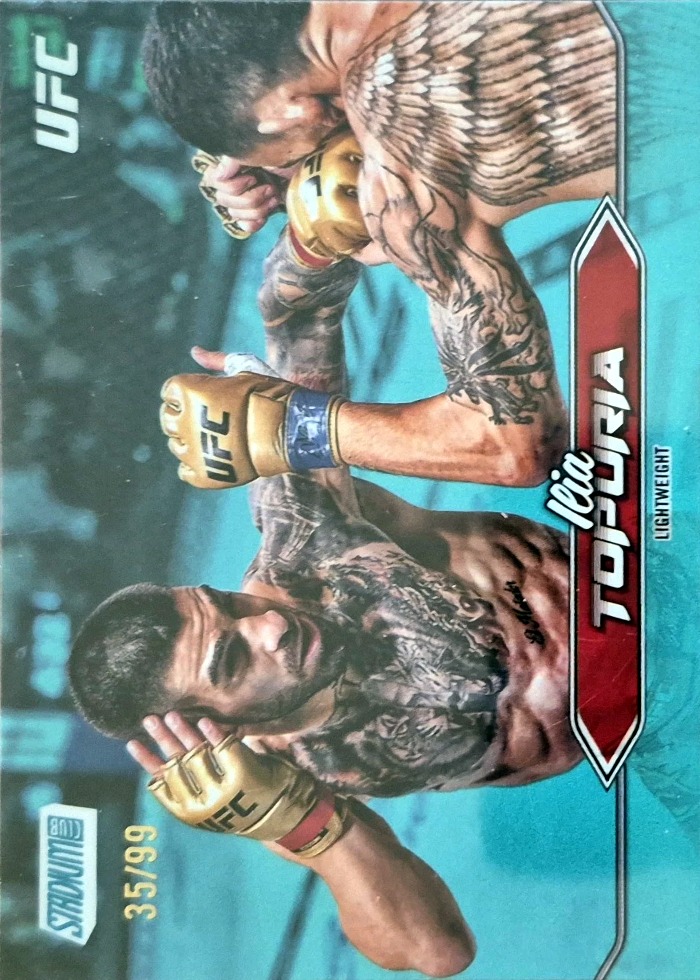 2025 Topps Stadium Club UFC Turquoise Foil Ilia Topuria #23 /99