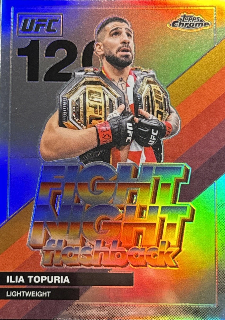 2026 Topps Chrome UFC Base Ilia Topuria #FNF-7