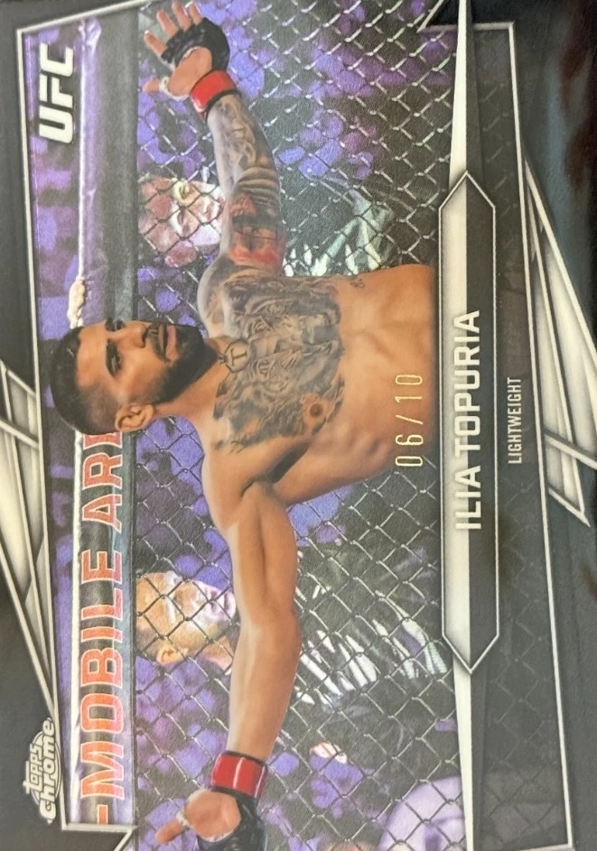 2026 Topps Chrome UFC Black Refractor Ilia Topuria #1 /10
