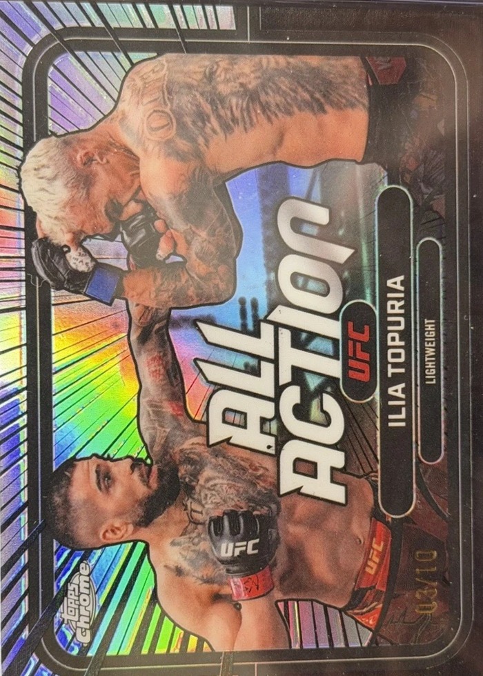 2026 Topps Chrome UFC Black Refractor Ilia Topuria #AA-1 /10