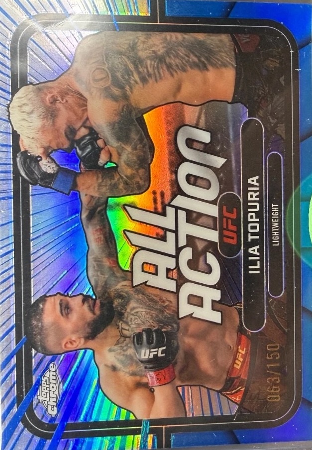 2026 Topps Chrome UFC Blue Refractor Ilia Topuria #AA-1 /150