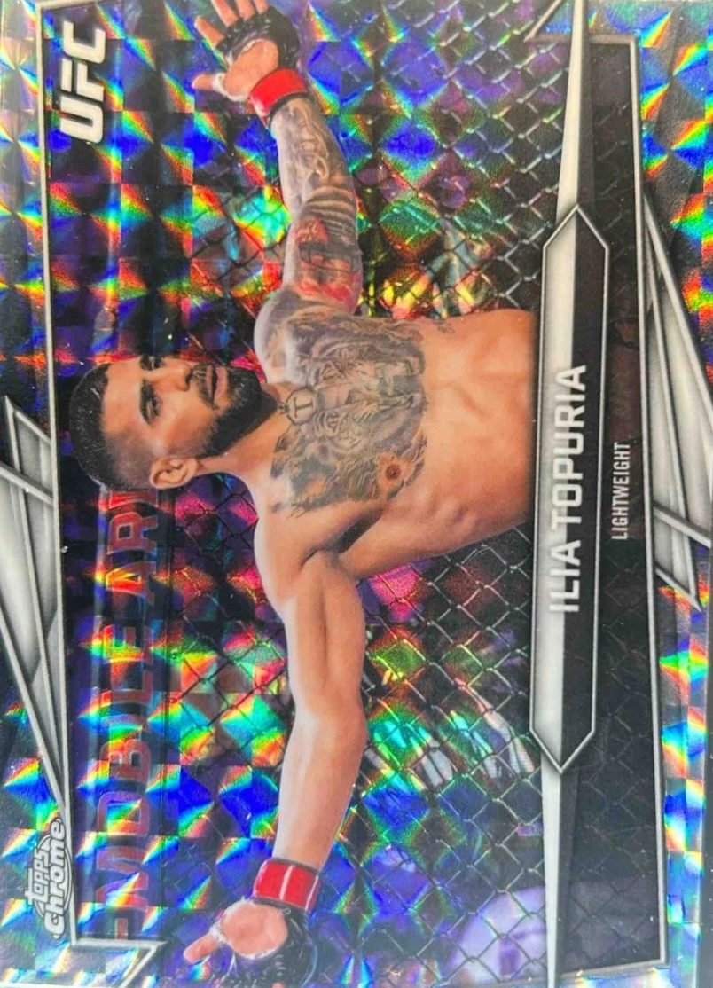 2026 Topps Chrome UFC Geometric Refractor Ilia Topuria #1