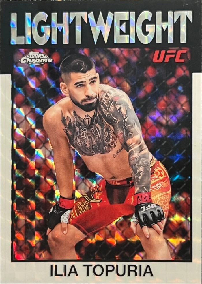 2026 Topps Chrome UFC Geometric Refractor Ilia Topuria #86-5